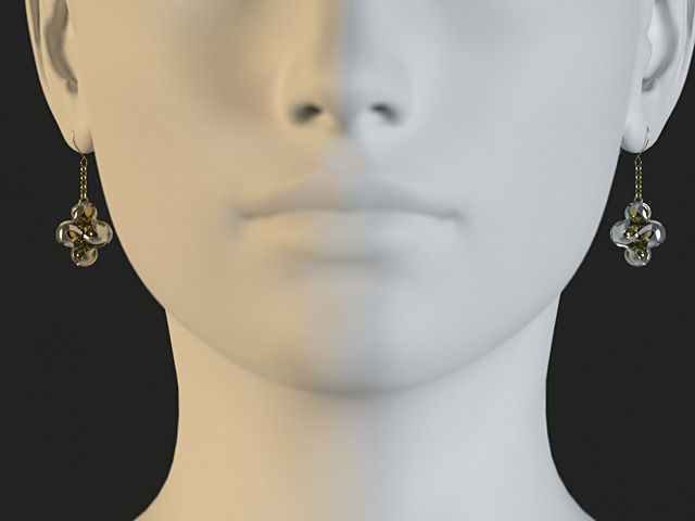 Harmony Nest Earrings 3D model_3