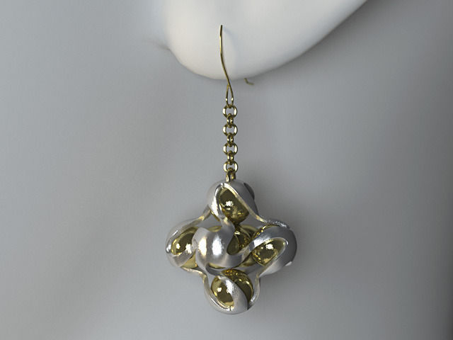 Harmony Nest Earrings 3D model_1