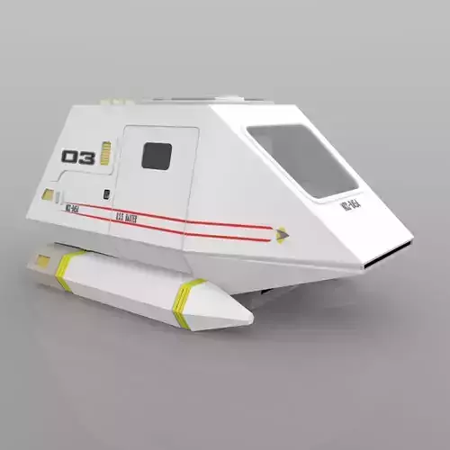 Shuttle Model XV sci-fi spaceship
