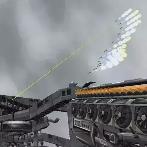 Controllable Rockets - Blender Game Engine  Free low-poly 3D model