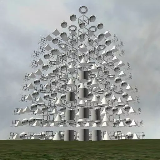 LoD Test - Blender Game Engine Free low-poly 3D model