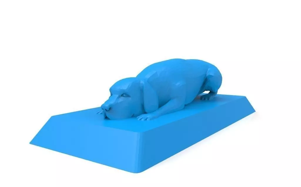 Labrador 3D printable model 3D print model