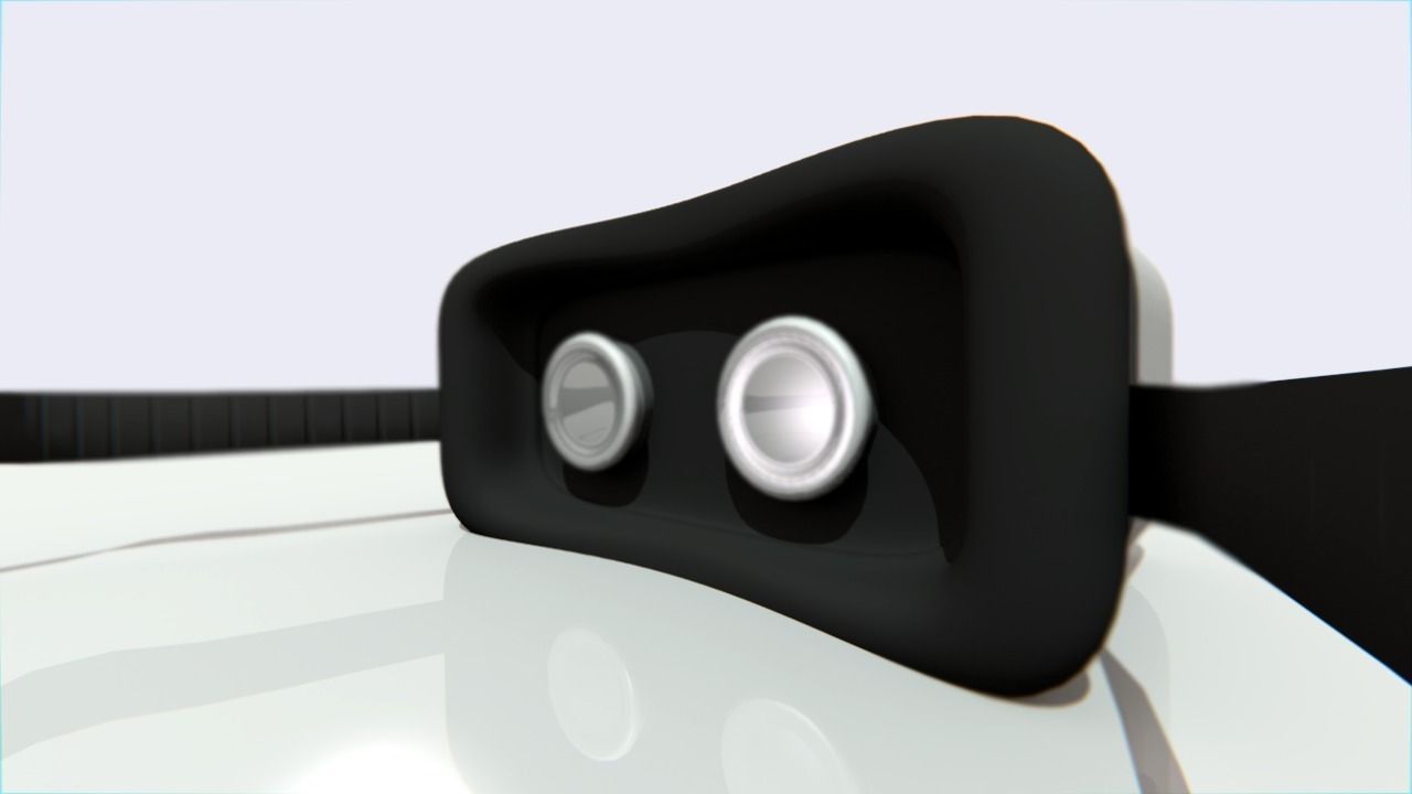 Modern Virtual Reality Headset Free 3D model_4