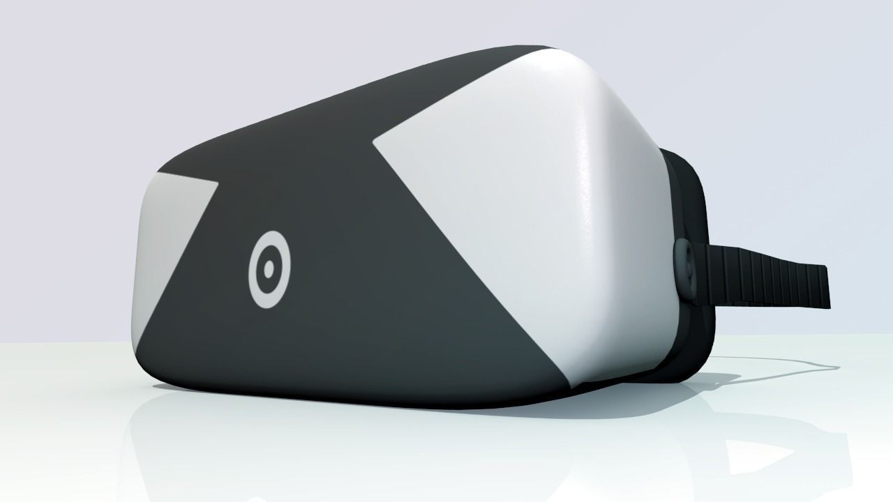 Modern Virtual Reality Headset Free 3D model_0