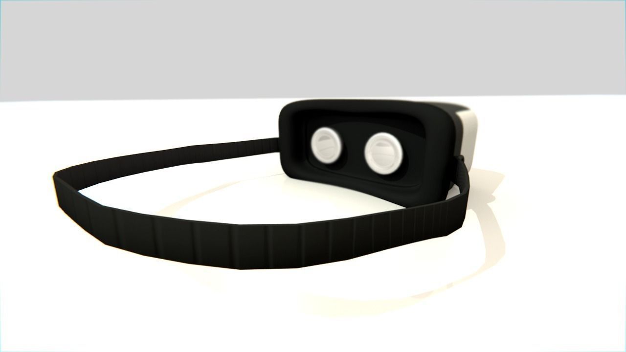 Modern Virtual Reality Headset Free 3D model_5