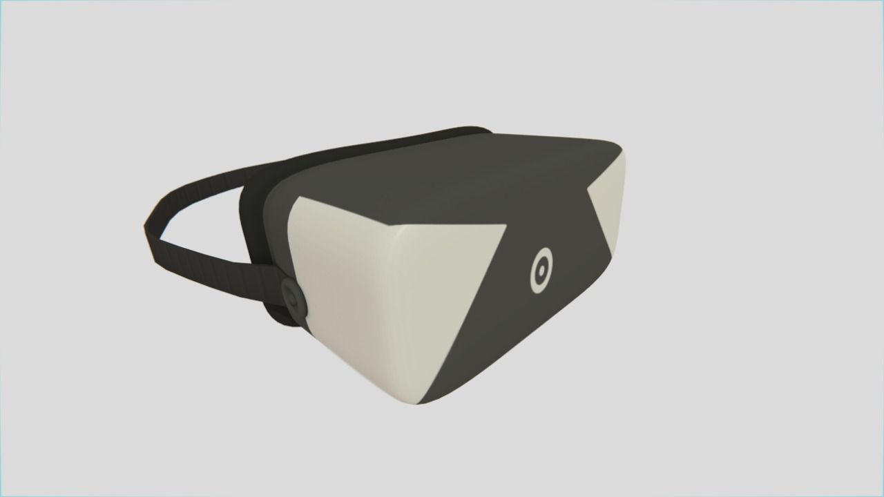 Modern Virtual Reality Headset Free 3D model_9