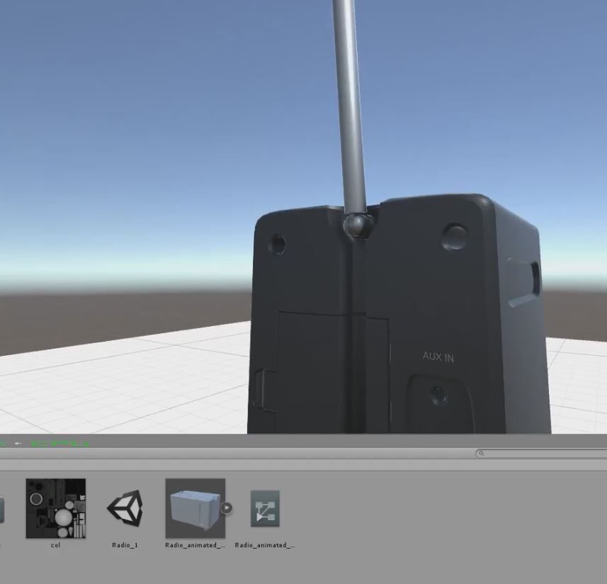 A small radio High Poly Free low-poly 3D model_18