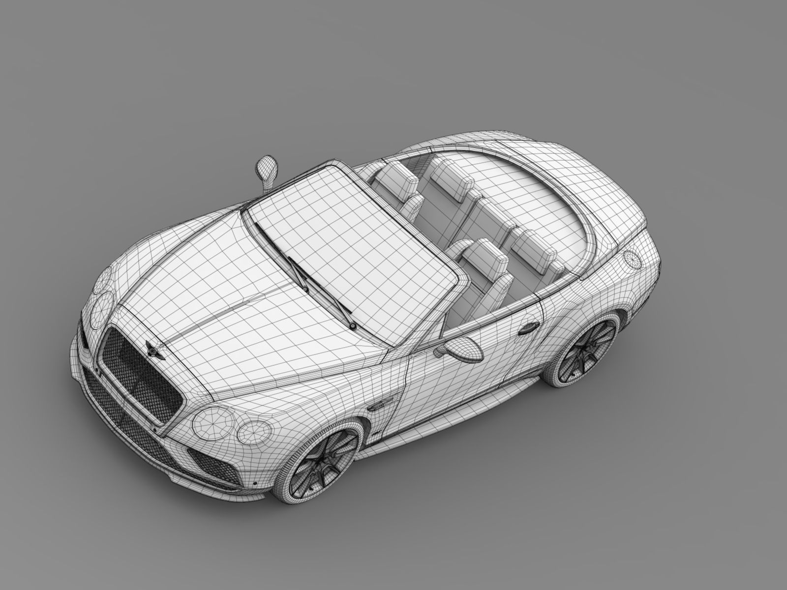 Bentley Continental GT V8 S Convertible 2017 3D model_15