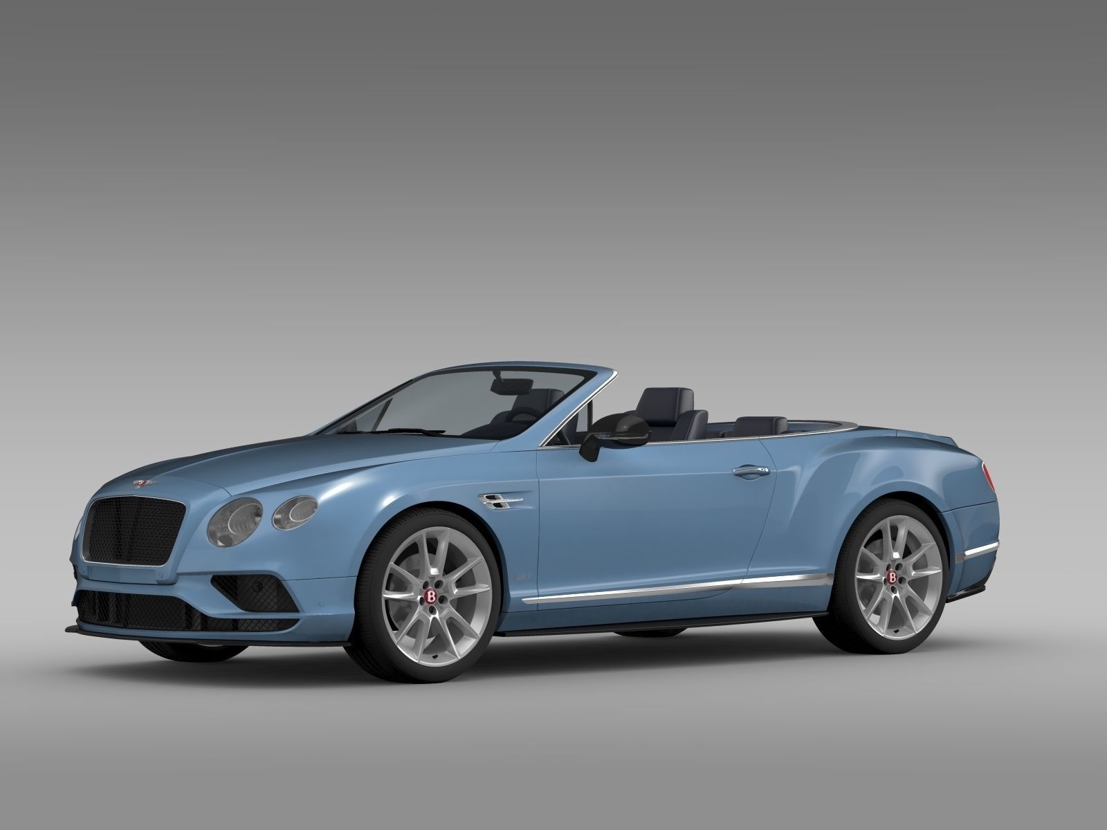 Bentley Continental GT V8 S Convertible 2017 3D model_3