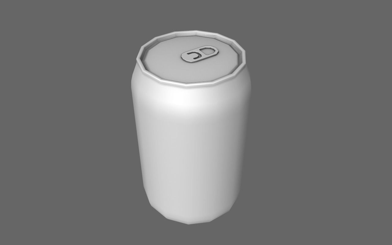 Soft Drink Can Free low-poly 3D model_2