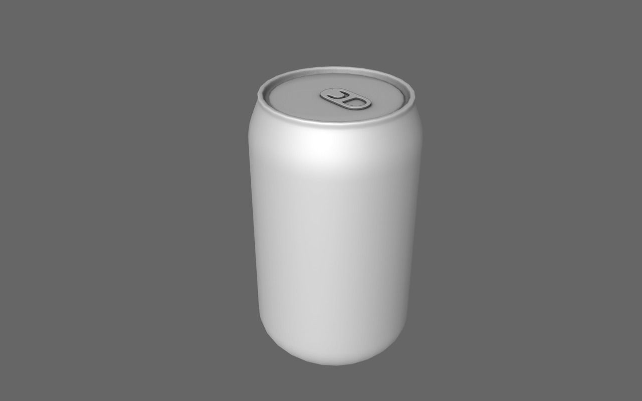 Soft Drink Can Free low-poly 3D model_1