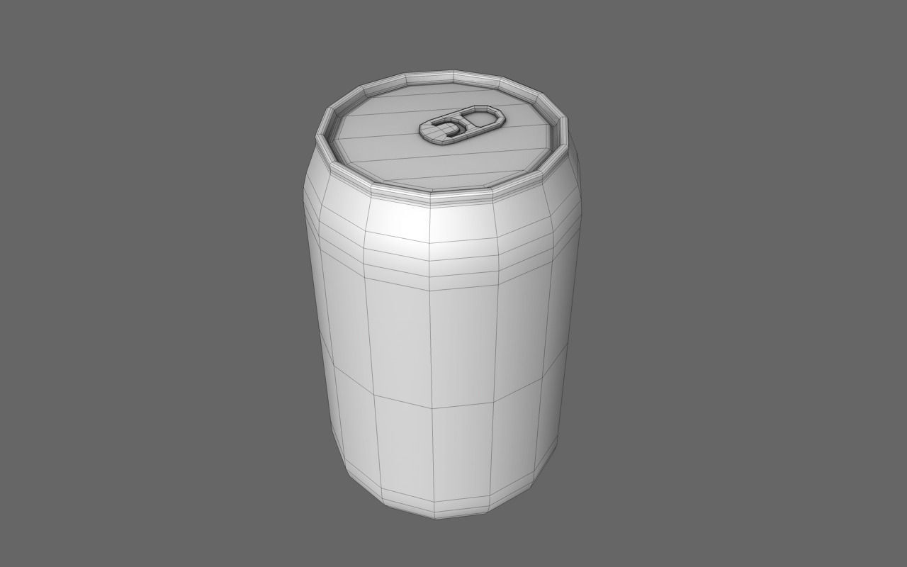 Soft Drink Can Free low-poly 3D model_3