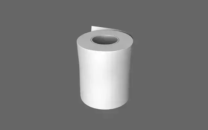 WC Paper Toilette Klosett 3D model