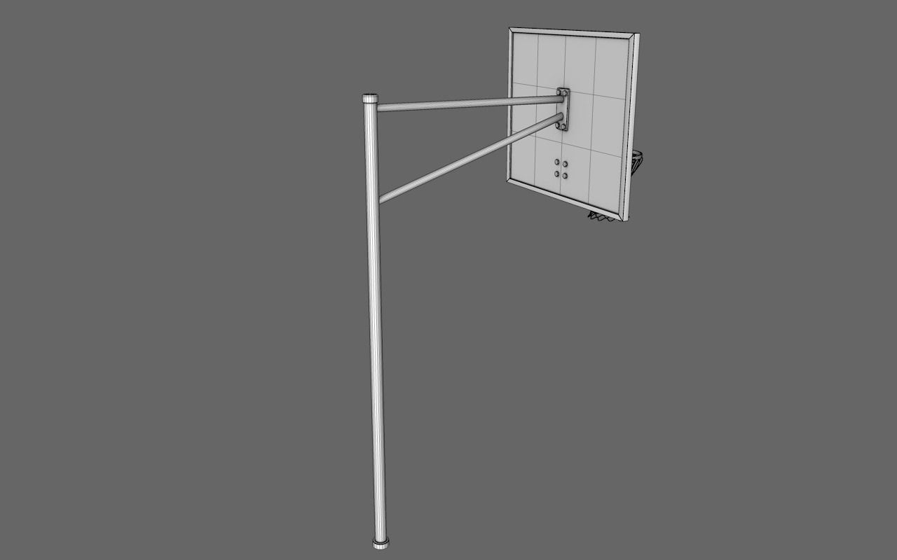 Basketball Hoop 3D model_5