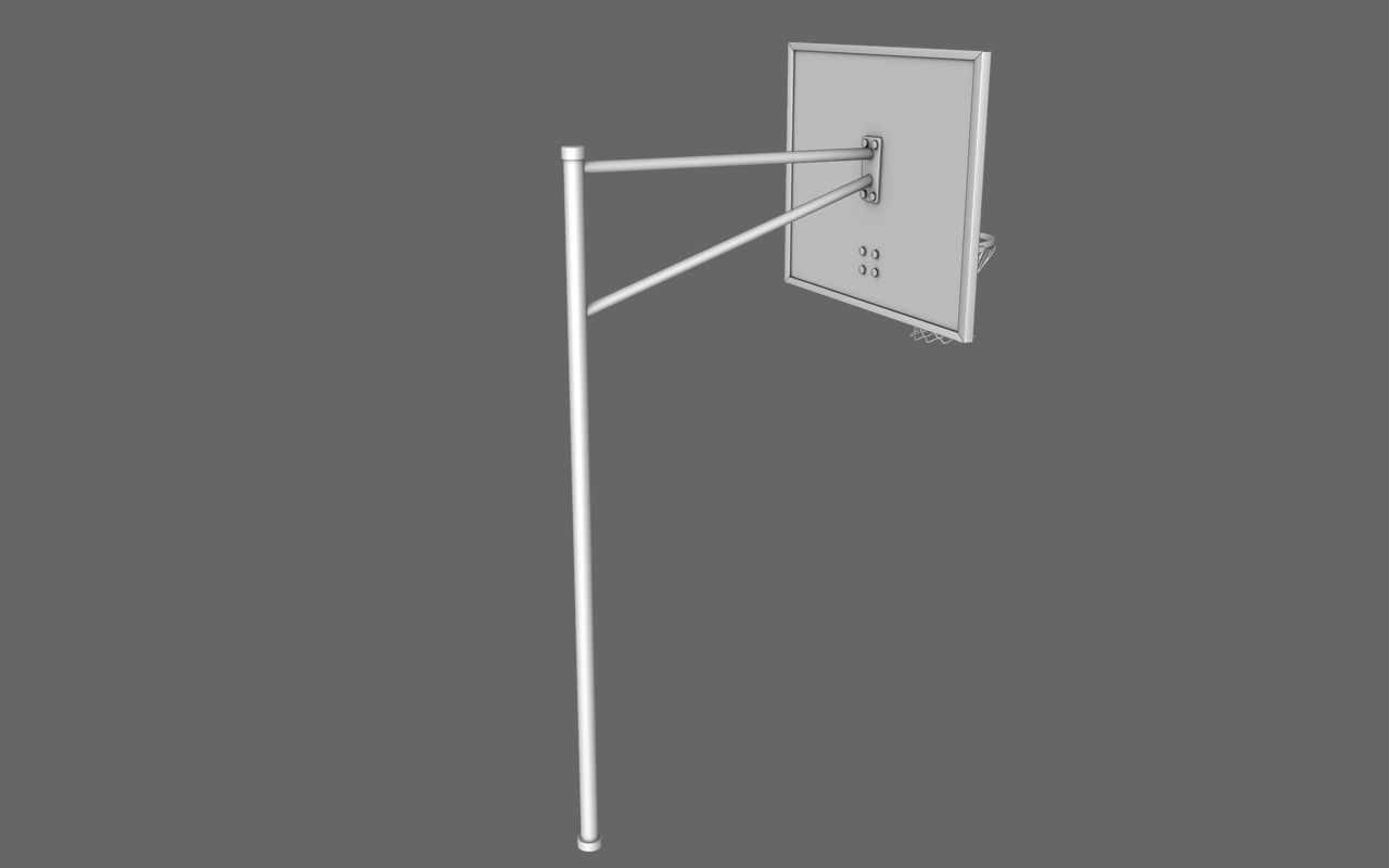 Basketball Hoop 3D model_4