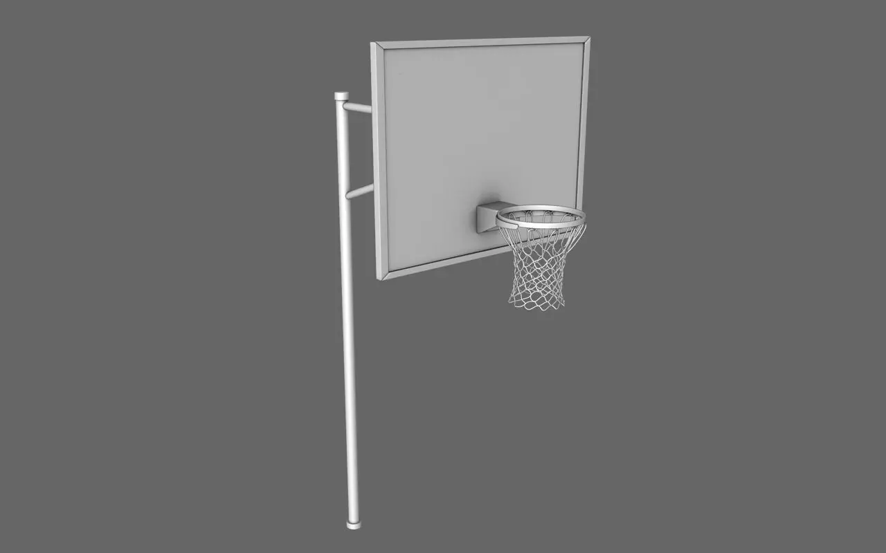 Basketball Hoop 3D model_0