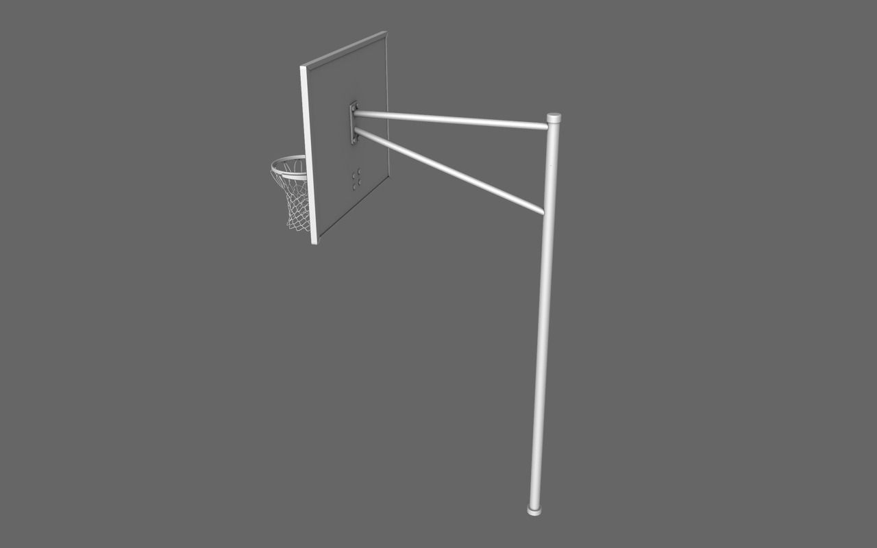 Basketball Hoop 3D model_1