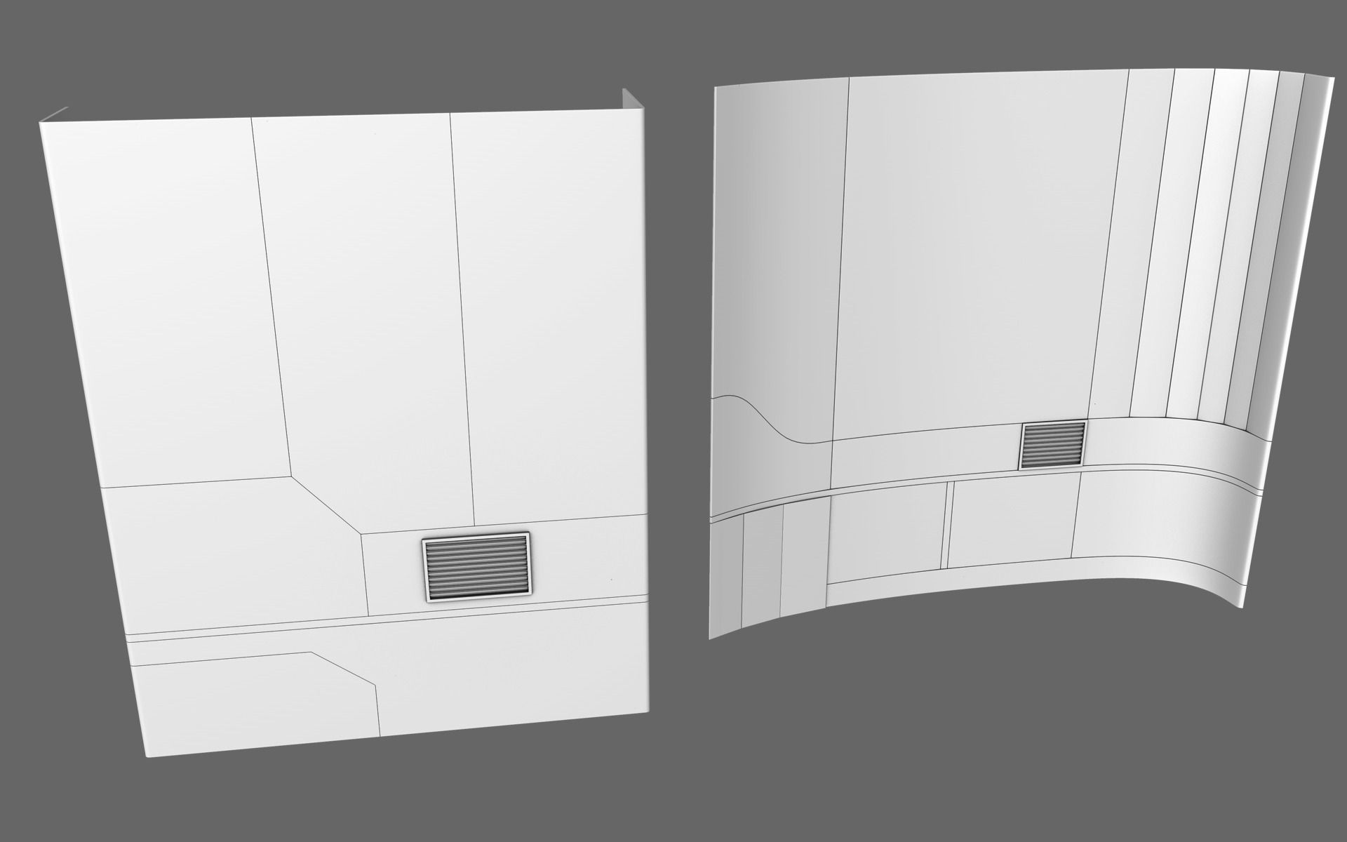 Sci-Fi Panel Free 3D model_5