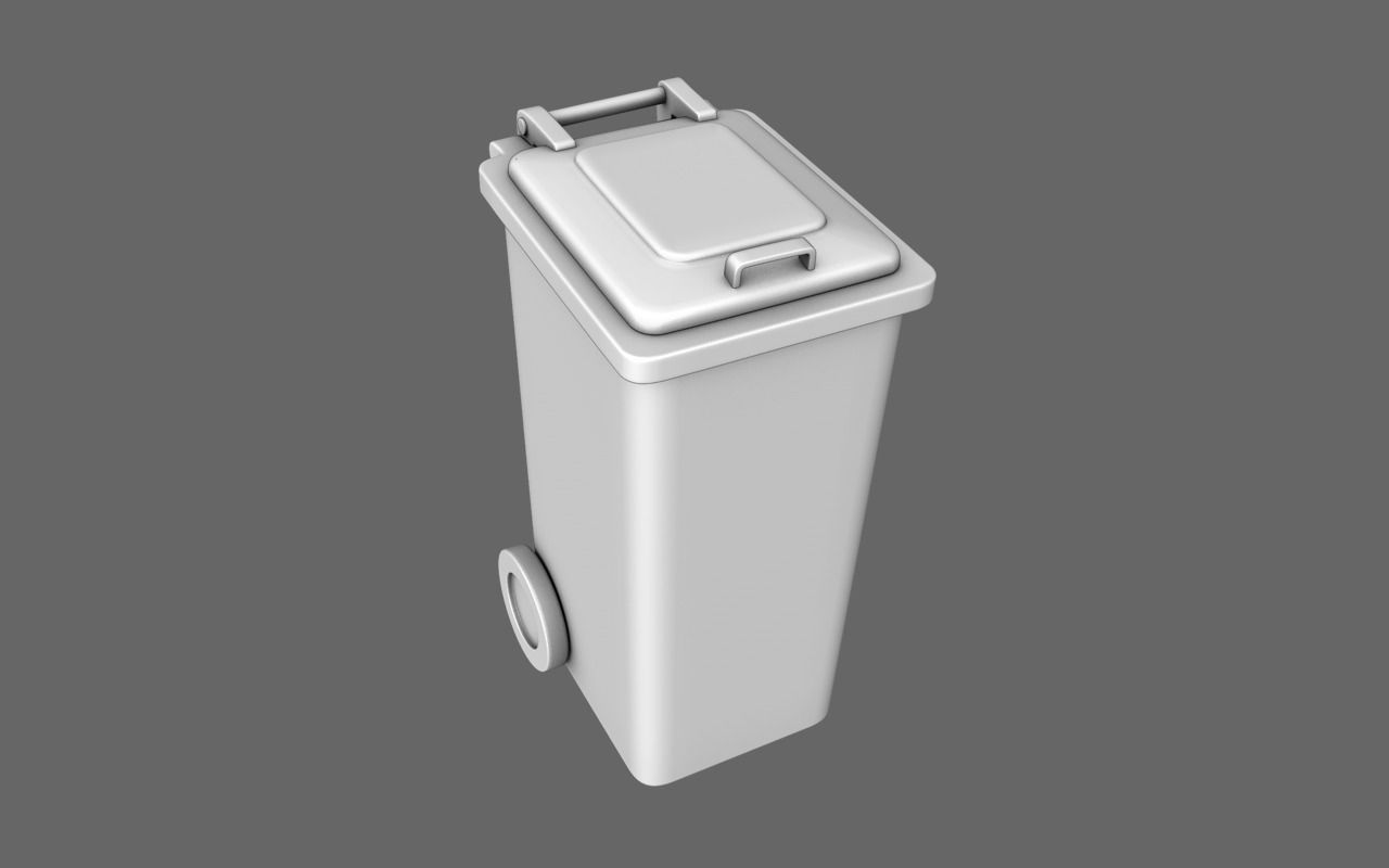 Garbage Bin Free 3D model_2