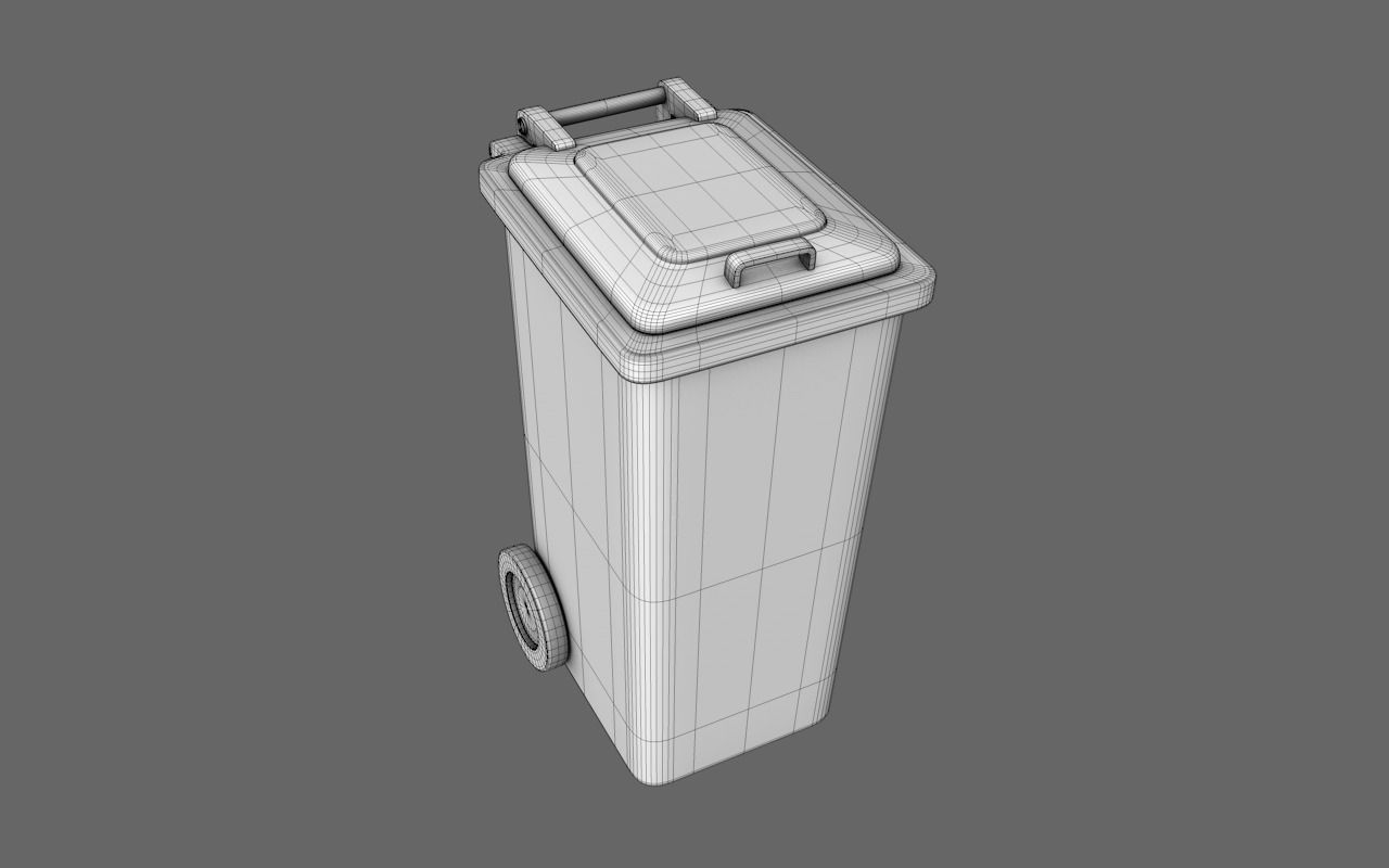 Garbage Bin Free 3D model_3