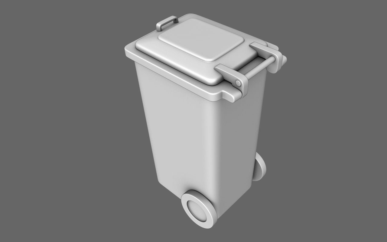 Garbage Bin Free 3D model_1
