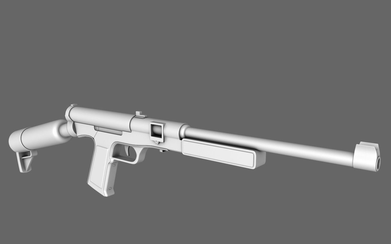 Paintball Gun 3D model_1