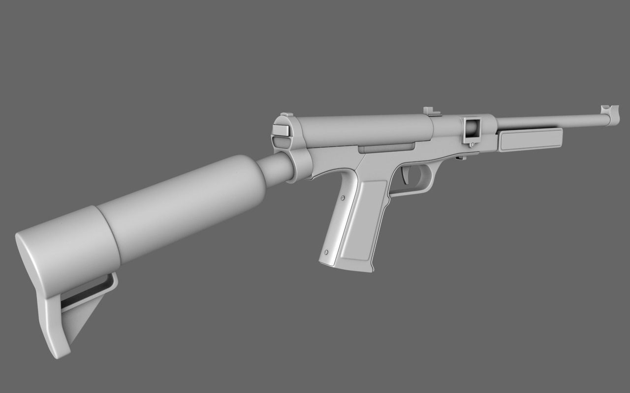 Paintball Gun 3D model_2