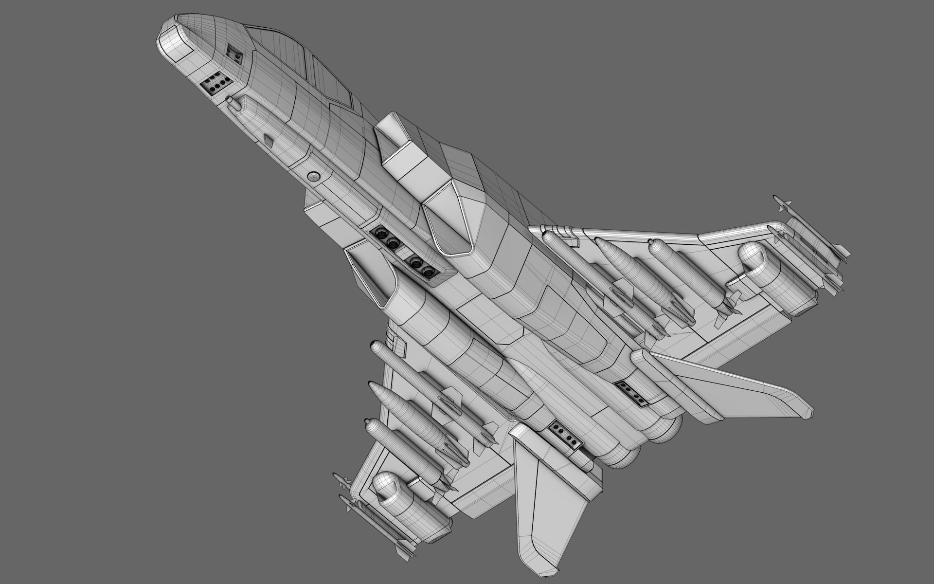 Sci-Fi Starfighter Free 3D model_28