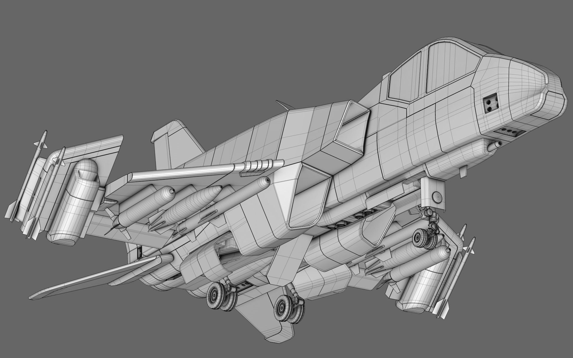 Sci-Fi Starfighter Free 3D model_17