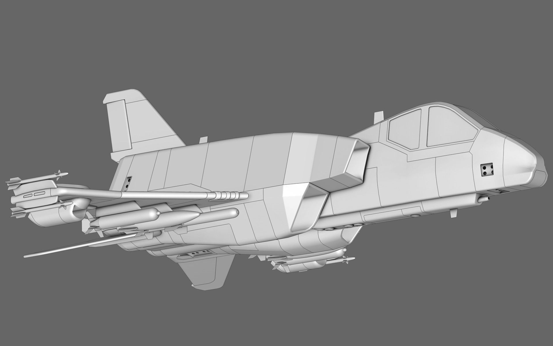 Sci-Fi Starfighter Free 3D model_25