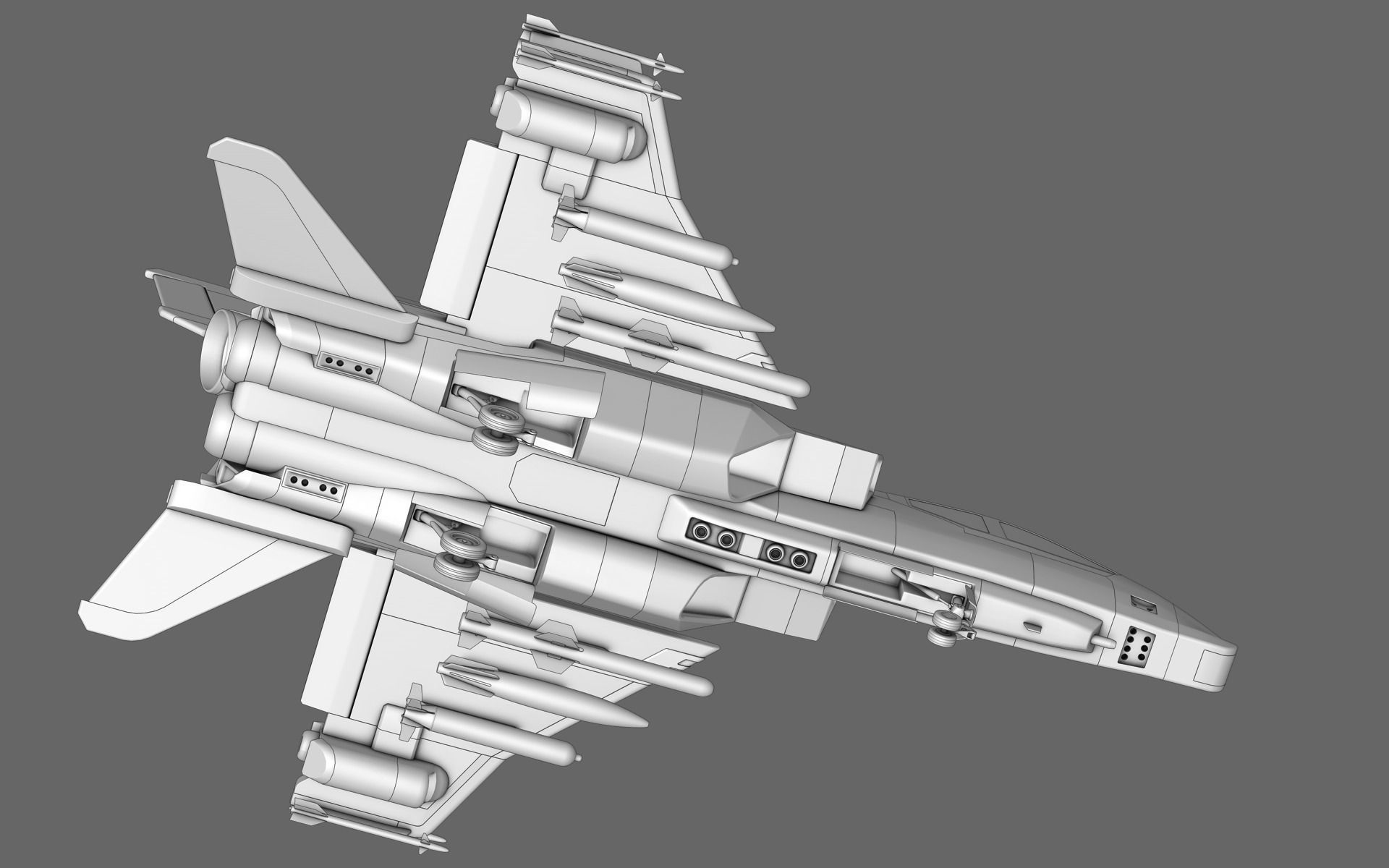 Sci-Fi Starfighter Free 3D model_9