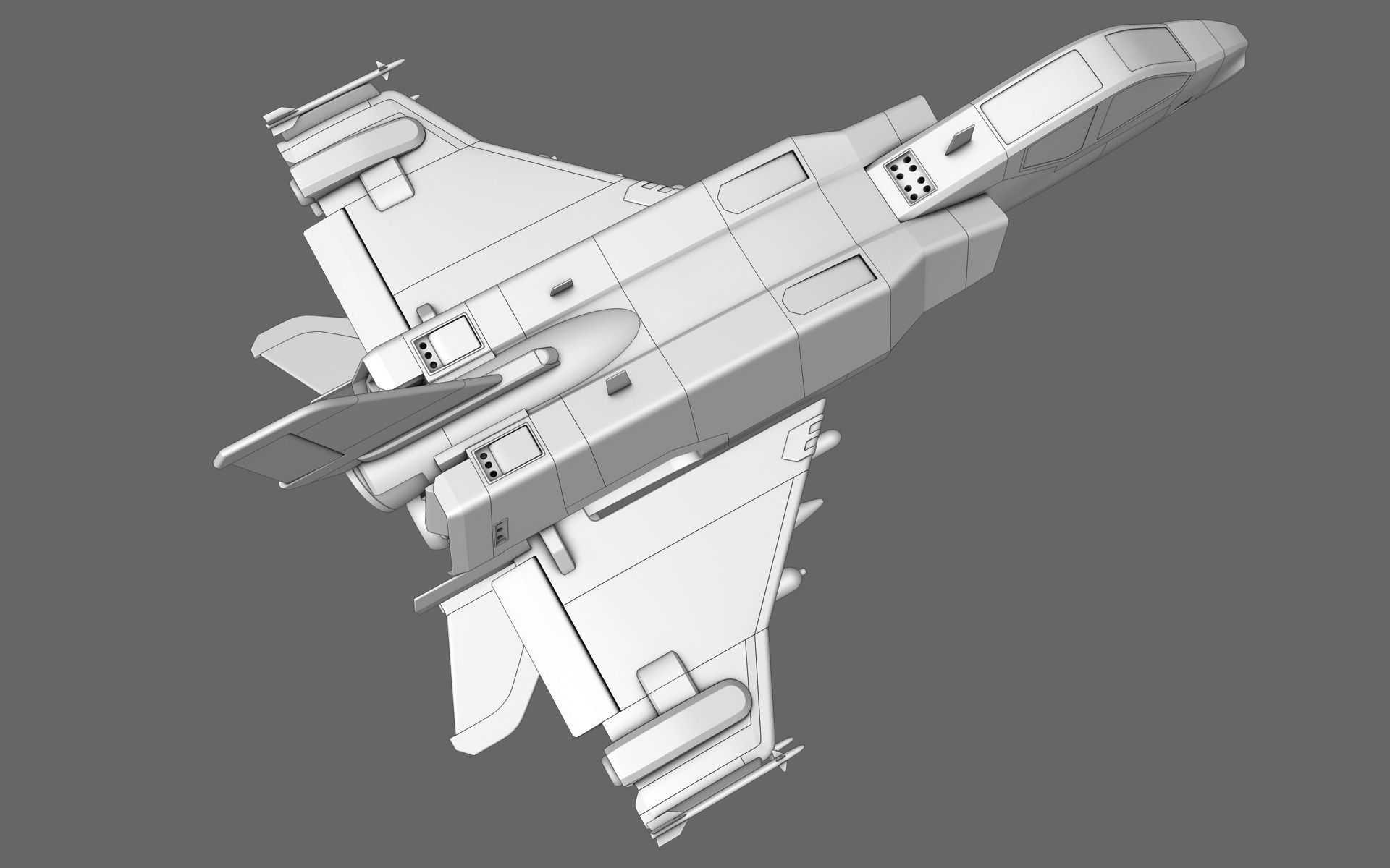 Sci-Fi Starfighter Free 3D model_38