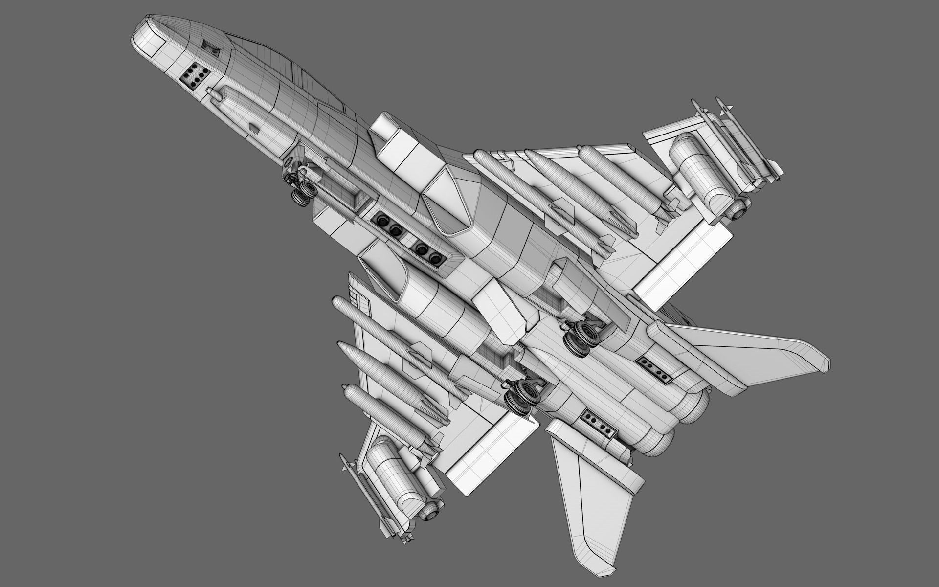 Sci-Fi Starfighter Free 3D model_18