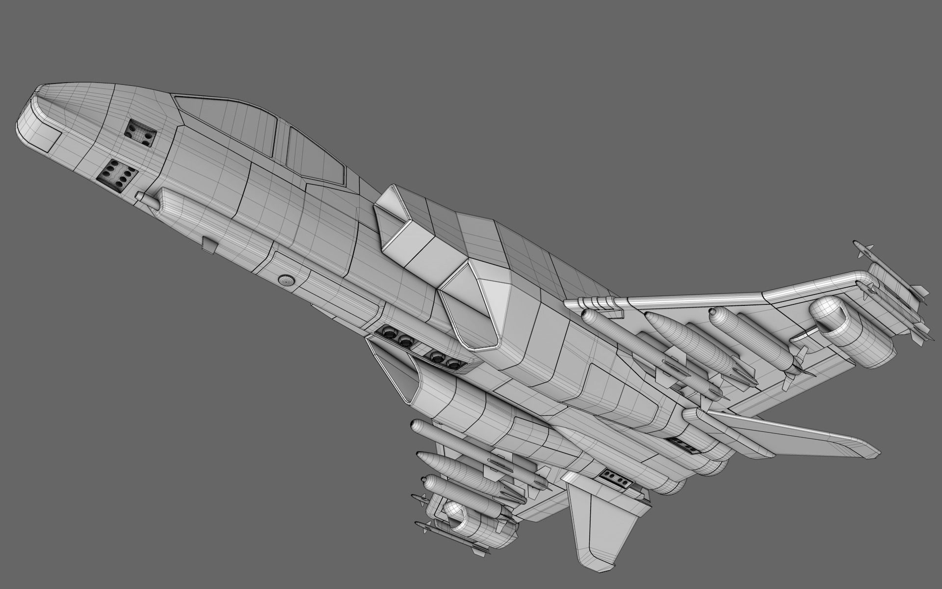 Sci-Fi Starfighter Free 3D model_34