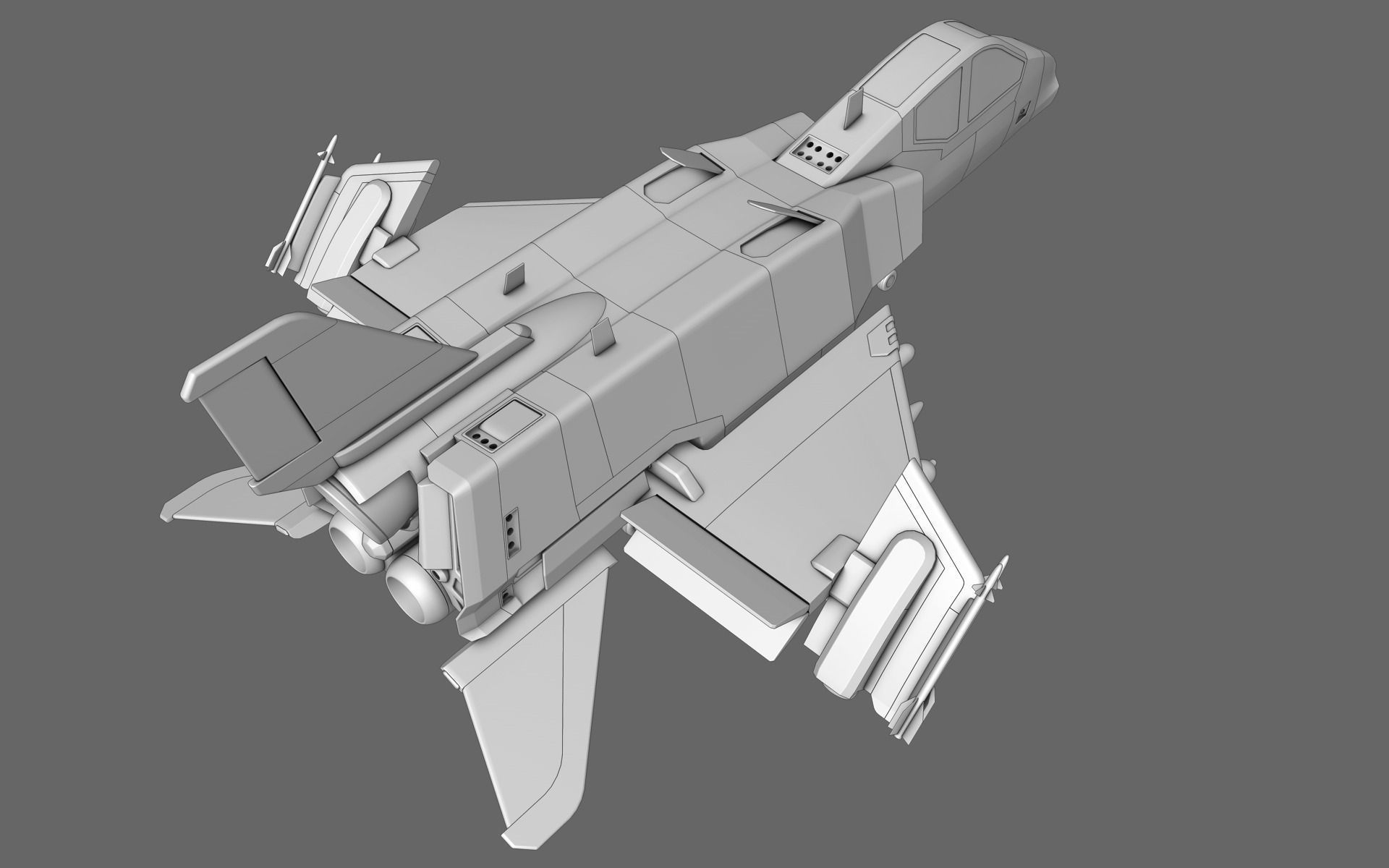 Sci-Fi Starfighter Free 3D model_13