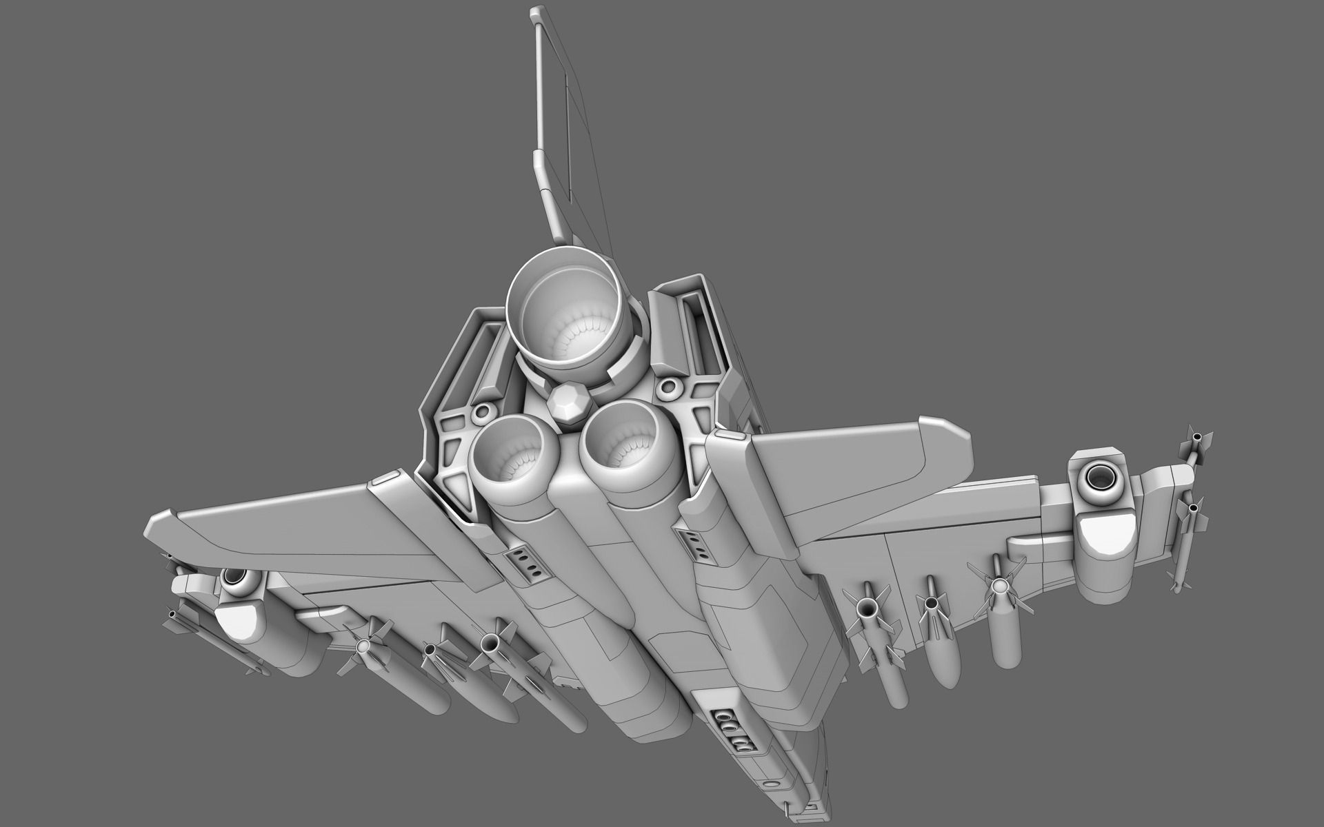 Sci-Fi Starfighter Free 3D model_23