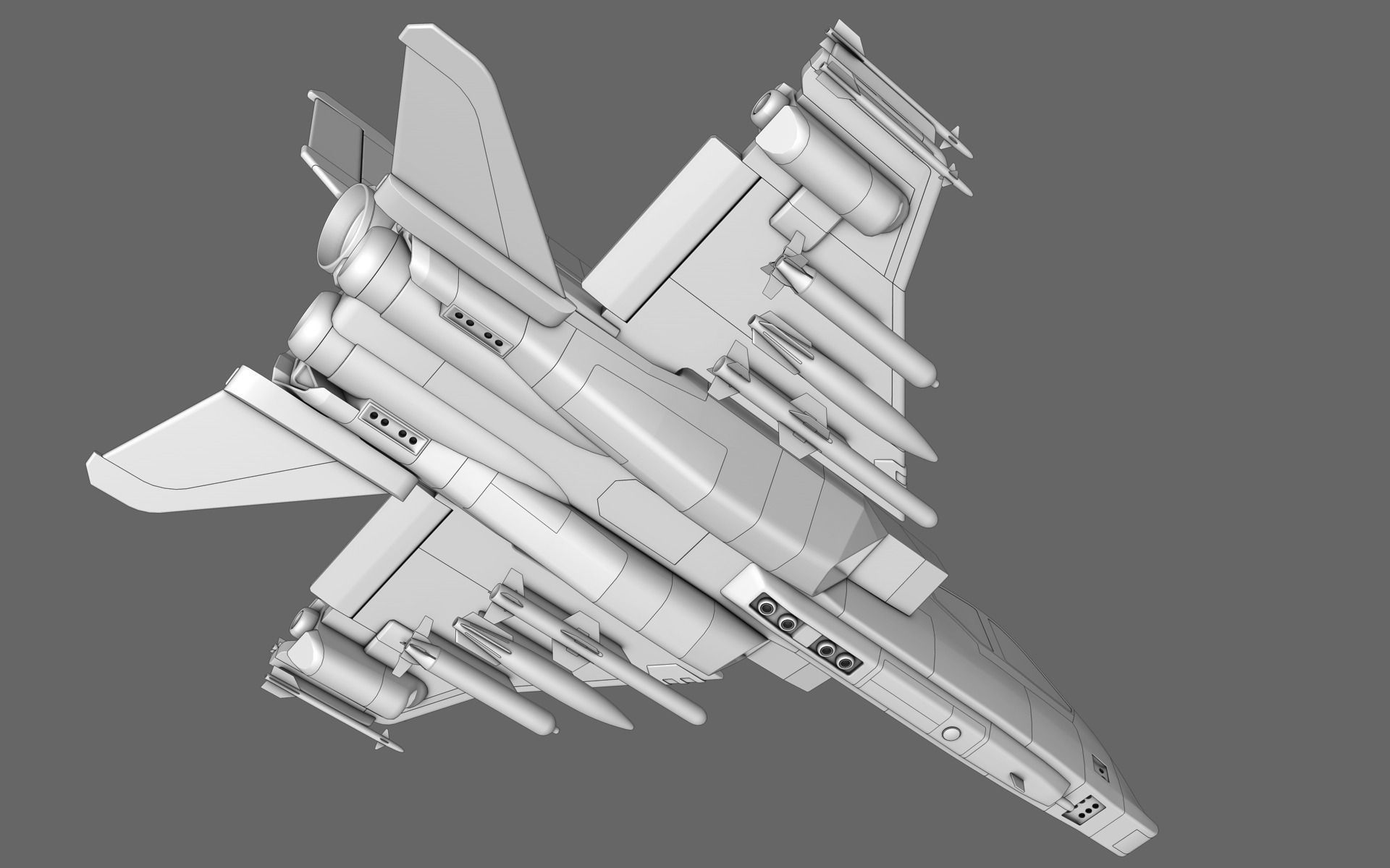 Sci-Fi Starfighter Free 3D model_19