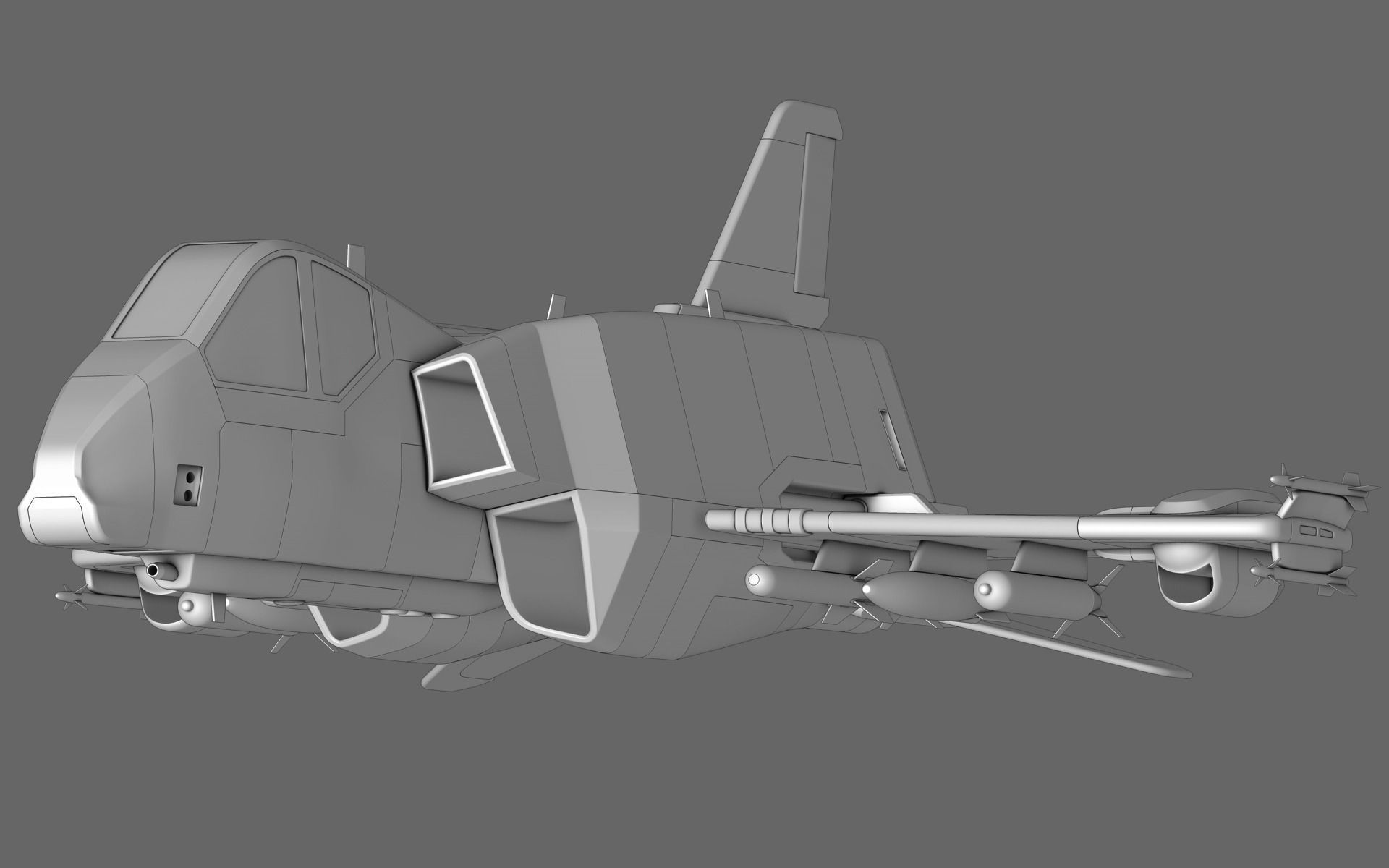 Sci-Fi Starfighter Free 3D model_40