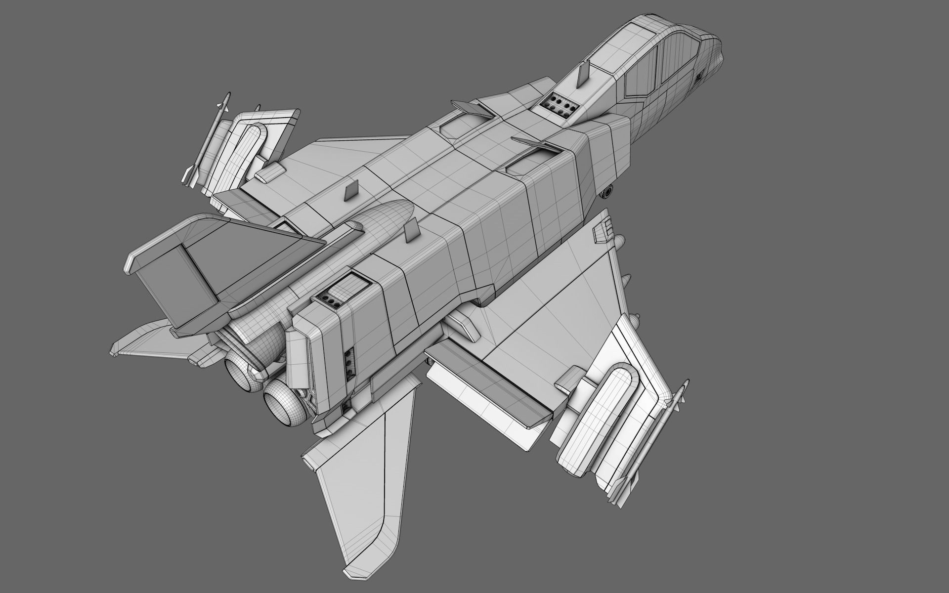 Sci-Fi Starfighter Free 3D model_14