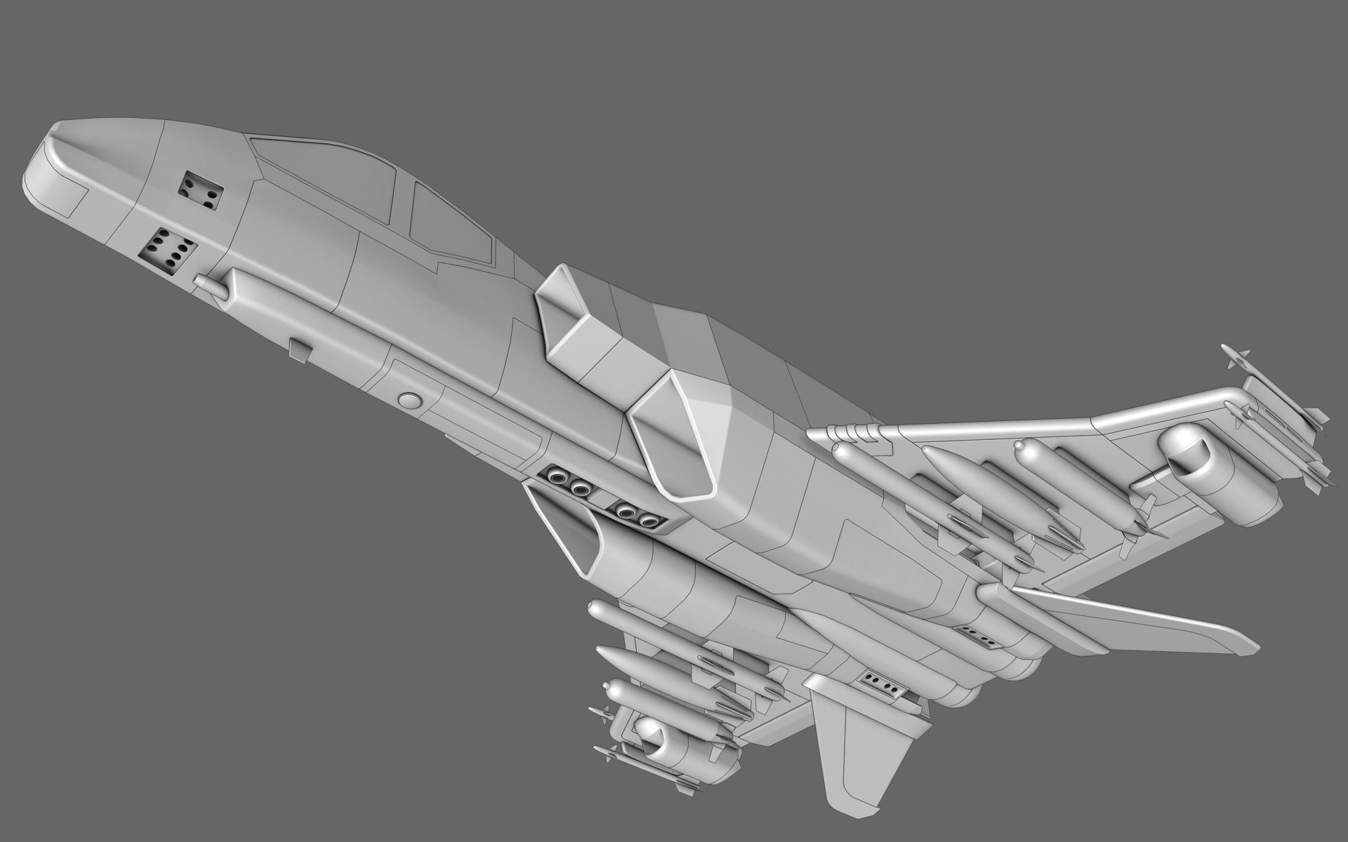 Sci-Fi Starfighter Free 3D model_33