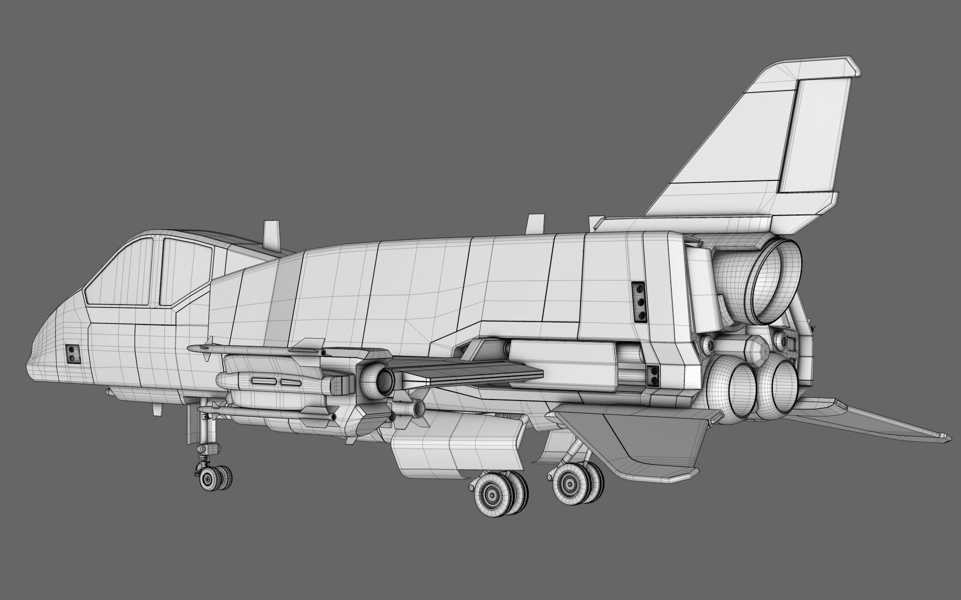 Sci-Fi Starfighter Free 3D model_5