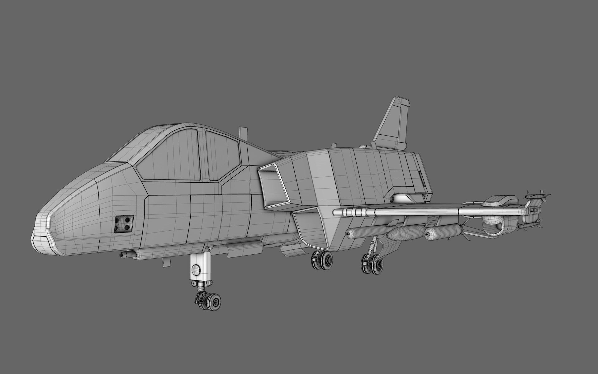 Sci-Fi Starfighter Free 3D model_7