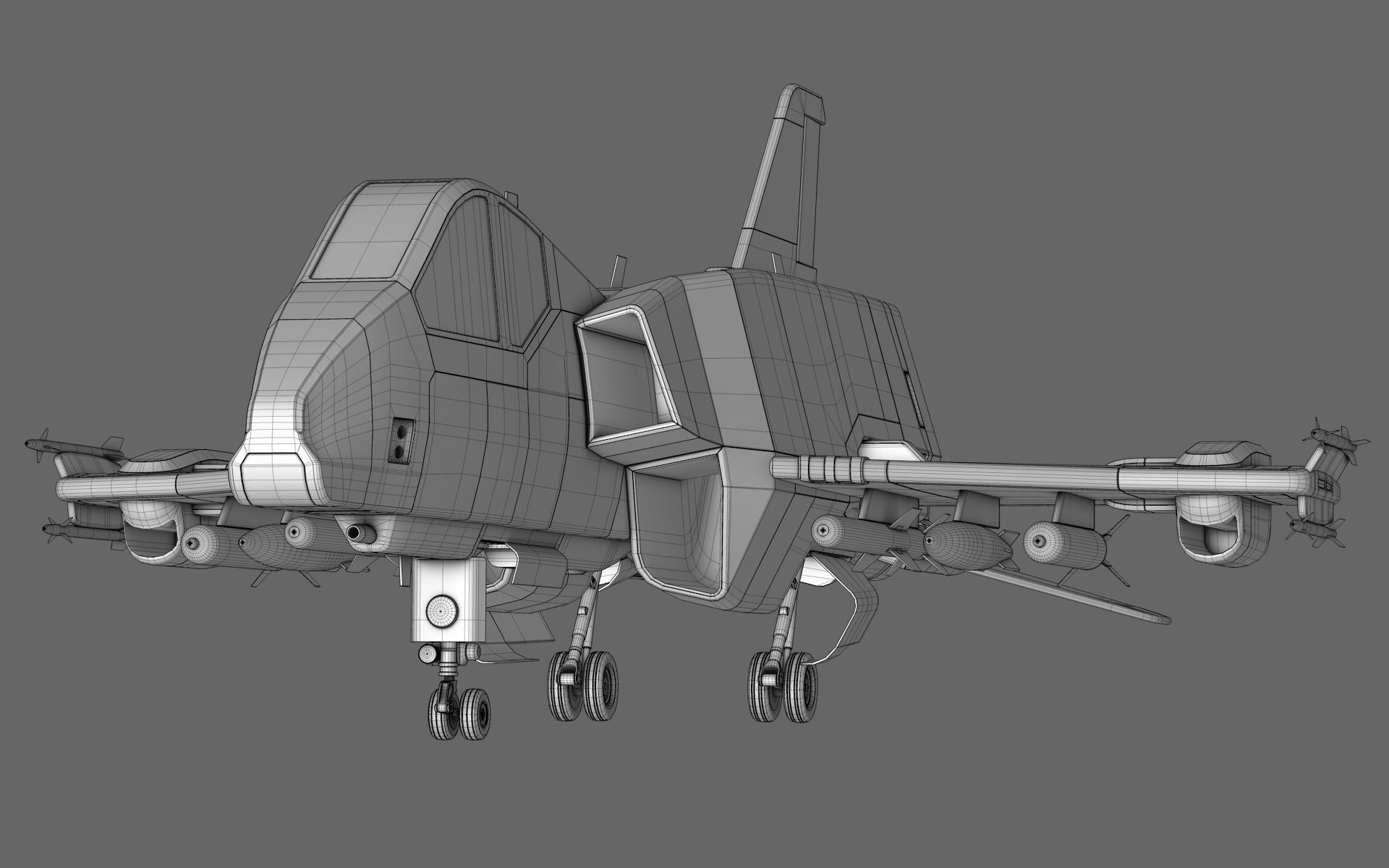 Sci-Fi Starfighter Free 3D model_8