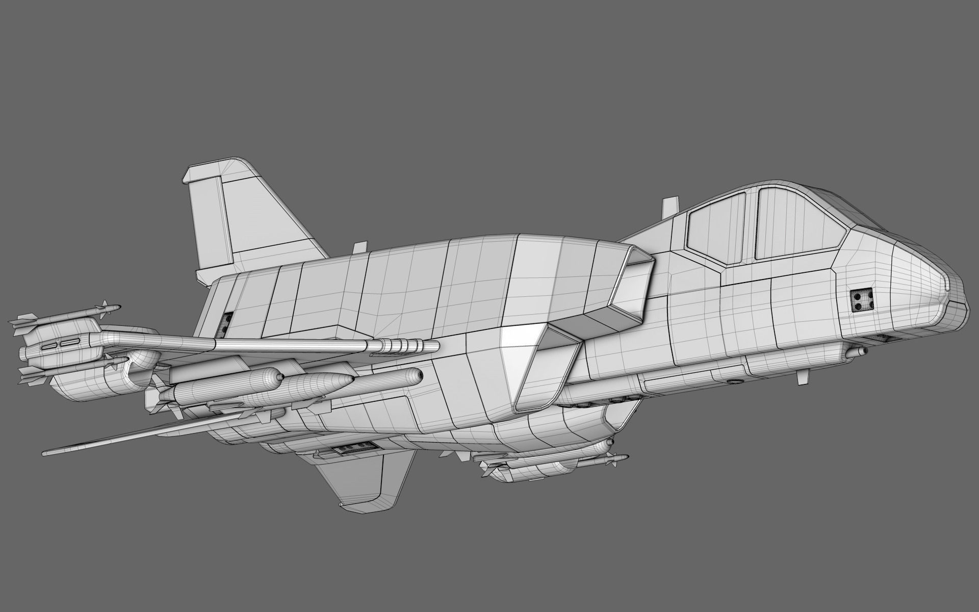 Sci-Fi Starfighter Free 3D model_26