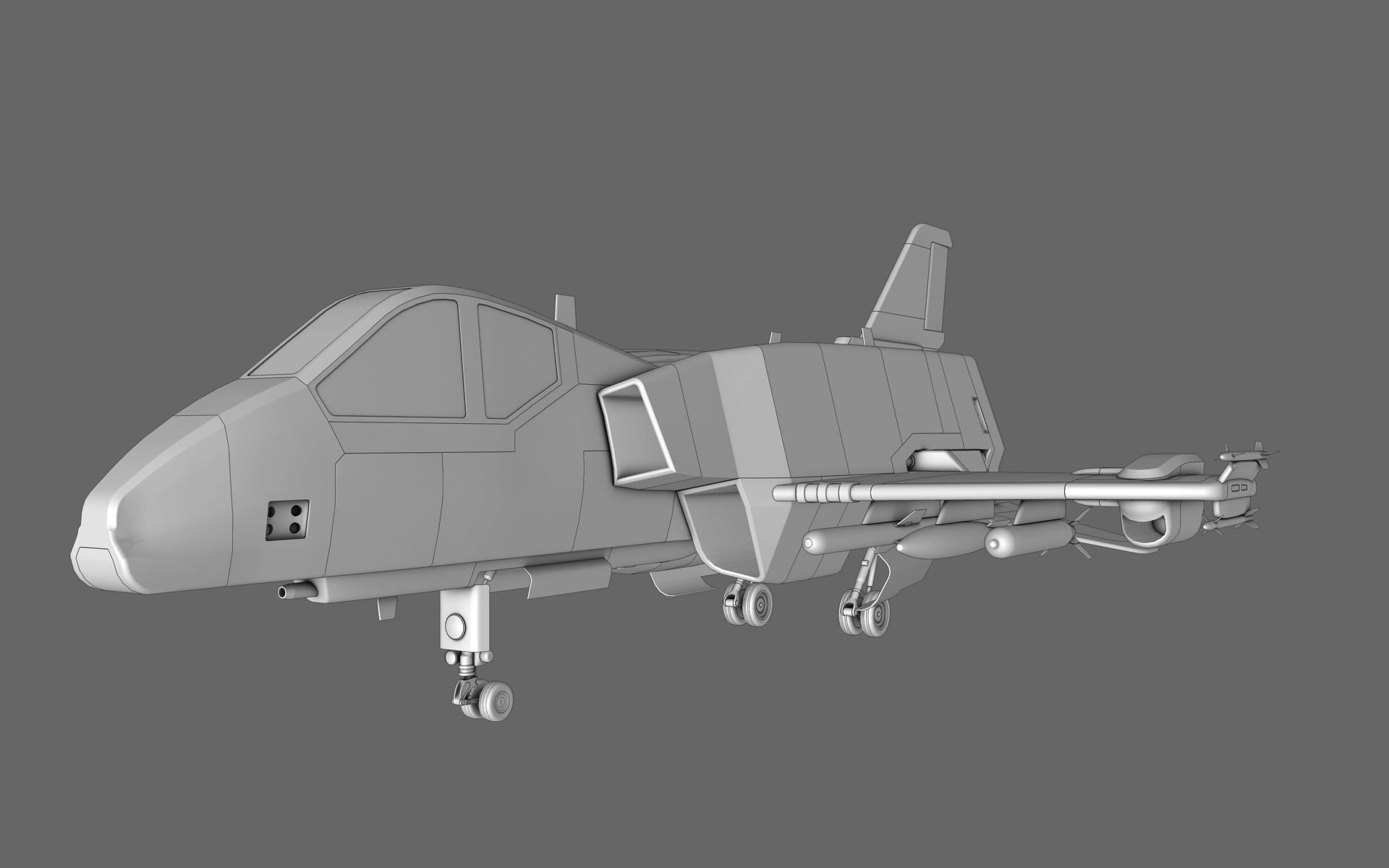 Sci-Fi Starfighter Free 3D model_6