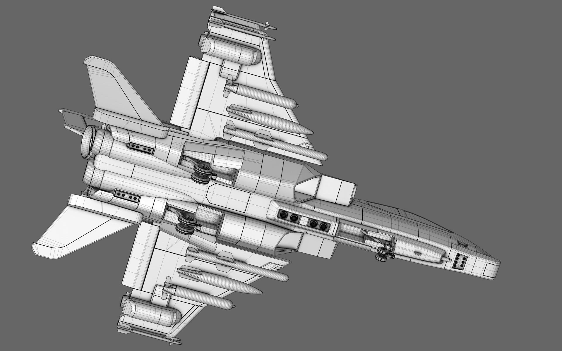 Sci-Fi Starfighter Free 3D model_10