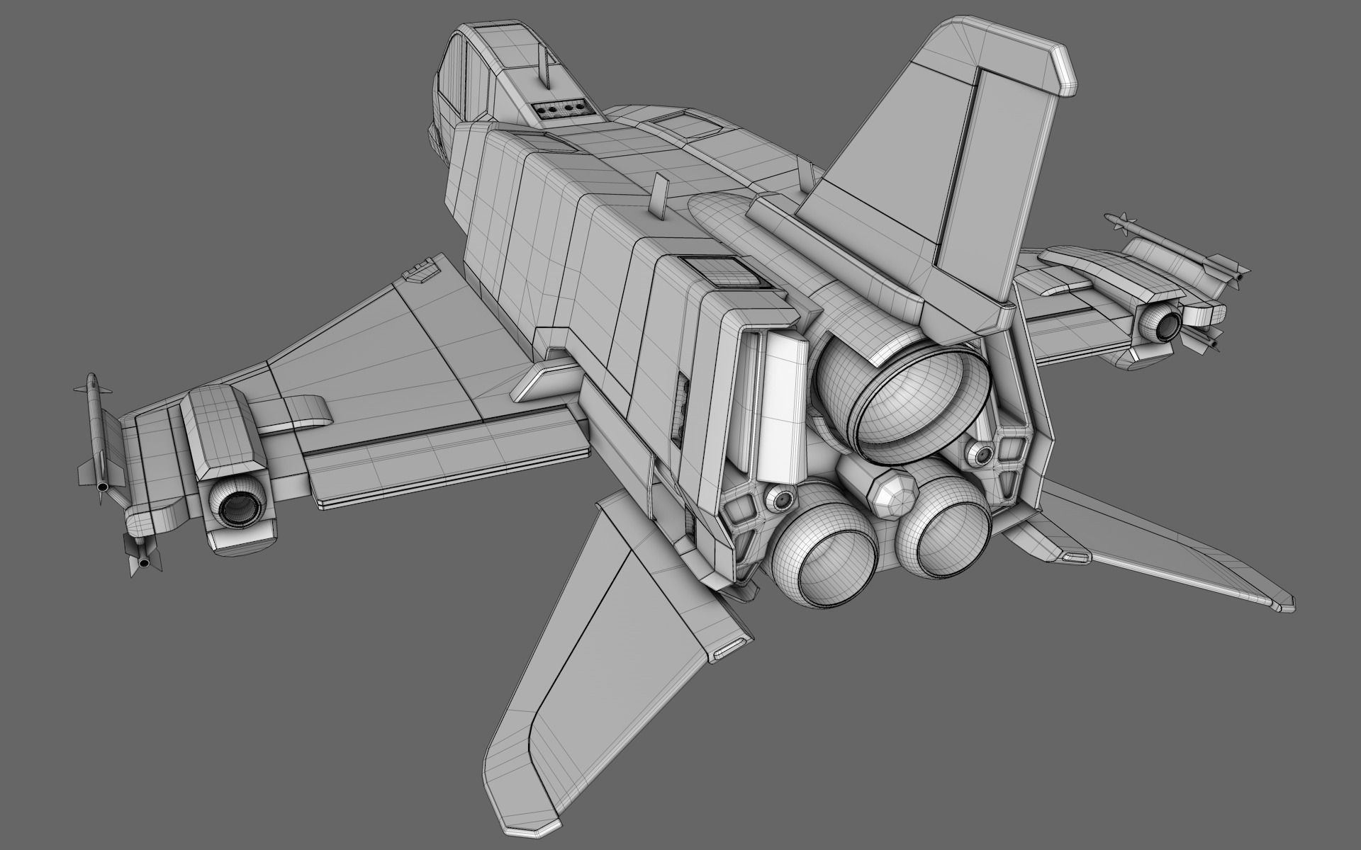 Sci-Fi Starfighter Free 3D model_22