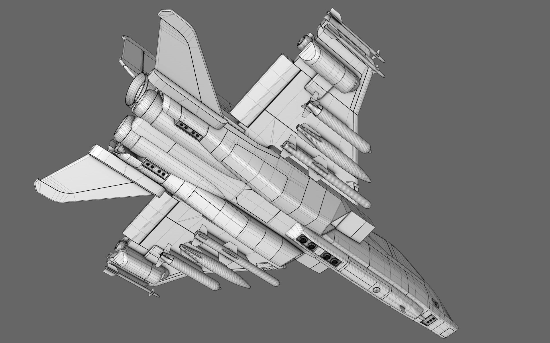 Sci-Fi Starfighter Free 3D model_20