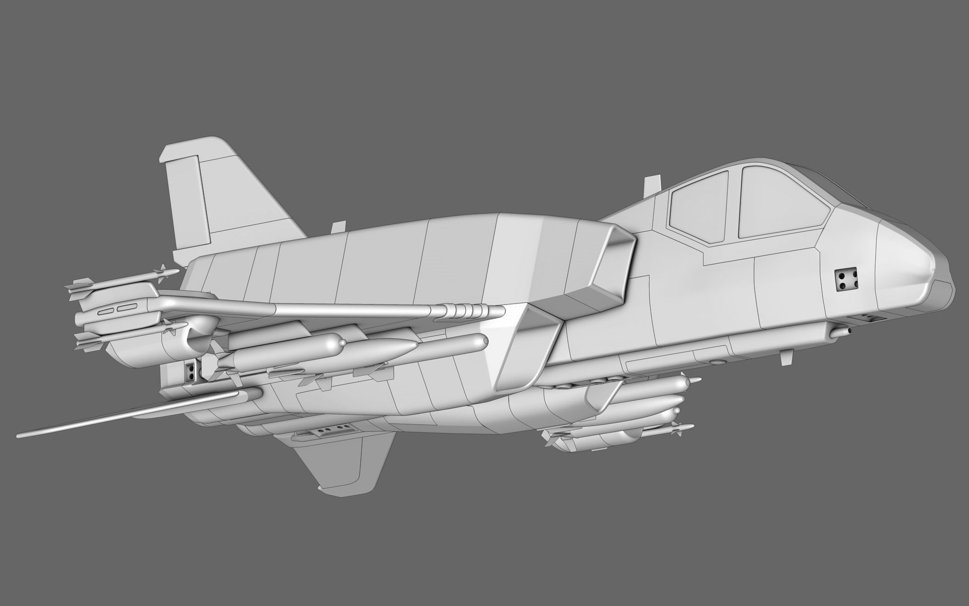 Sci-Fi Starfighter Free 3D model_36