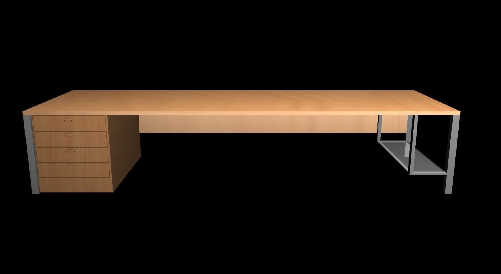 Low Poly Gaming Computer Setup Low-poly 3D model_1